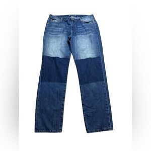 💙 Michael Kors Dillon Relaxed Jeans Women’s 14 NWT 👖‎ Two-Tone Denim✨